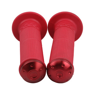 Empuñaduras para manillar de motocicleta ZUQING, silicona roja, aluminio, universal, antideslizante, resistente al agua, para bicicleta todoterreno - Product Image 1