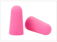 Bouchons d'oreilles personnalisés avec logo, en mousse rouge en forme de cloche, avec étui