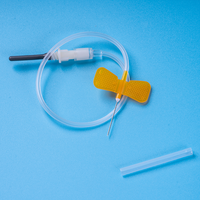 Kit de prélèvement sanguin vétérinaire avec ailette papillon flexible, tube transparent à retour rapide et tube de qualité médicale