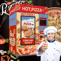 Distributeur automatique de pizzas Haloo entièrement automatique avec SDK, capacité de 48 à 80 pièces, certifié CE ROHS FCC