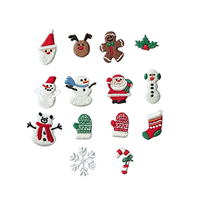 Patchs brodés de Noël en fer de 1 à 3 cm, divers motifs, pour chapeaux, sapins de Noël et badges bonhomme de neige - Vente en gros