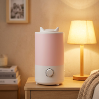 Humidificateur d'air électrique à ultrasons 0,5-2L, aromathérapie, fonctionnement silencieux <36dB, design portable, LED à changement de couleur, pour voiture et maison