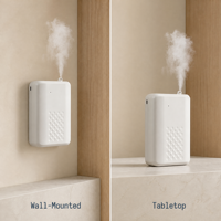 Diffuseur d'arômes sans eau personnalisé avec logo, alimenté par batterie, portable, électrique, avec contrôle par application, capacité de 150 ml, design léger