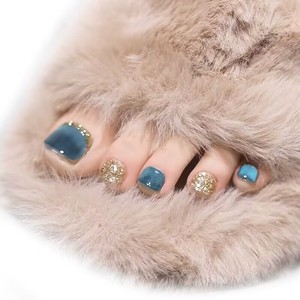 Extensiones y pegatinas de <span class=keywords><strong>uñas</strong></span> postizas para pies, estilo Ins, 24 parches - Product Image 5
