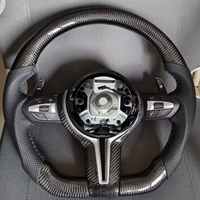 Setir Kulit Serat Karbon Kustom M Sport untuk BMW E90 M3 M4 M5 M6 F06 F10 F15 F16 F20 F30 F31 F32 F33 F34 F36