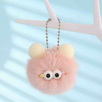 Porte-clés créatures ludiques, doux, moelleux et écologiques, pendentifs de sac en peluche vibrants pour cadeaux de filles et faveurs de fête