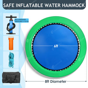 <span class=keywords><strong>Hamac</strong></span> d'eau <span class=keywords><strong>gonflable</strong></span> avec radeaux gonflables <span class=keywords><strong>Hamac</strong></span> circulaire de 10 pieds avec centre en maille Tapis d'eau flottant le mieux noté - Product Image 2