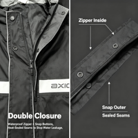 Ensemble de pluie personnalisé en PVC avec bandes réfléchissantes lumineuses larges, imperméable, pour motard et cycliste électrique adulte, personnalisation en gros