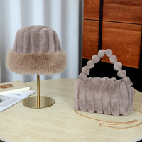 Sac fourre-tout bicolore grande capacité pour femme, en fausse fourrure douce et résistante, idéal pour l'automne-hiver, avec fermeture éclair, décontracté et tendance