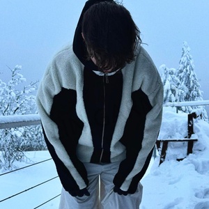 Custom Fashion Color Winter Outdoor Fleece Coat Sherpa Jacket <b>Zip</b> <b>up</b> Sherpa Fleece Jacket for Winter - Product Image 3