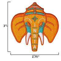 Patchs brodés personnalisés de haute qualité, appliques mignonnes d'animaux de dessin animé, patchs pour sweat-shirt, patch brodé d'éléphant indien pour chapeau