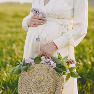 Merryshine flor que timbre de las mujeres mexicanas harmoni bola embarazo collar - Product Image 4