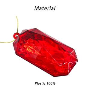 תכשיט אקרילי אבני חן אקריליות ויהלומים מלבן יהלומים תליון חג המולד אבני חן מסיבה קישוט הבית - Product Image 4