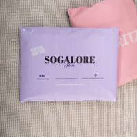 100% biodégradable noir 10x13 pouces vêtements Polymailer sacs d'expédition enveloppes en plastique personnalisées sacs d'emballage d'expédition