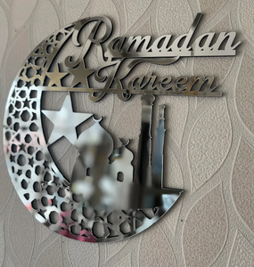 Décoration murale islamique en bois et acrylique, étoile de la mosquée, Ramadan Kareem, cadeau musulman - Product Image 2