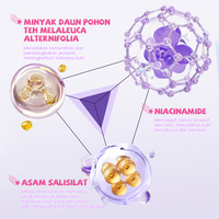 Parches para el Acné con Ácido Hialurónico en Forma de Estrella, Aprobados por BPOM de Indonesia, Resistentes al Agua, 20 Unidades/Bolsa, para Piel Mixta