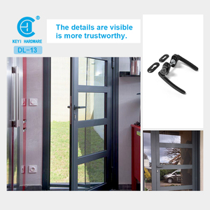 KEYI METAL DL-13 Aanpasbare Aluminium Deurgreep Zwarte Deur- & Raamgrepen voor Schuifdeuren - Product Image 3