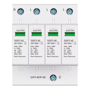 Type 2 SpD YL1-C40 40kA 3P+N IP20 Industrial Use Plastic <b>Surge</b> <b>Protector</b> for Main Distribution Board Electrical Equipment YL1-C4 - Product Image 1