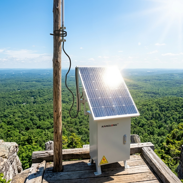 50km 20W Solar Powered UHF Two-Way Radio Repeater 20AH Battery Long-Range Coverage Auto-Mesh Networking No Network Required
