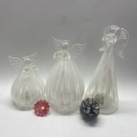 NEW Hand Make LED Glass Color Changing Angel 7.88 "Christmas Home Decor Centerpiece