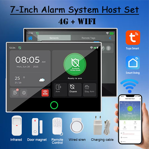 Mới burgular Home an ninh Hệ thống báo động PIR cảm biến chuyển động dò tín hiệu cảm biến cửa khói Detector 4 gam Wifi tuya hệ thống báo động - Product Image 2