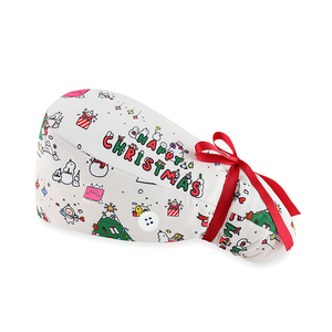 Gorros Quirúrgicos Transpirables de Algodón, Gorros de Enfermera con Forro de Satén, Gorros Médicos de Trabajo con Botones para Cabello Largo, Accesorios de Enfermería - Product Image 4