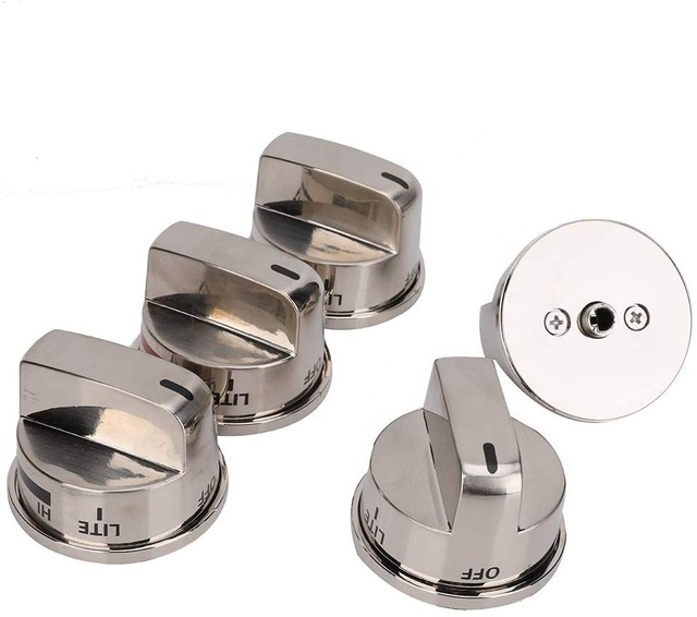 4x (EBZ37189611) Knobs & 1x (EBZ37189609) Super Boil Knob Replacement Burner Range Control Knob Kit-- EBZ37189601 EBZ37189602