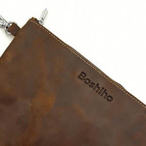 Étui à balles de golf en cuir véritable Boshiho, pochette de rangement premium pour objets de valeur de golf, sac de rangement pour accessoires de golf - Product Image 3