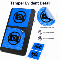 Étiquette de sécurité personnalisée pour appareil photo de téléphone portable, autocollant inviolable anti-effraction, sans résidu, anti-photographie, scellé anti-caméra en PET