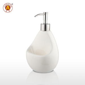 OEM accepte le support en céramique 2-en-1 détergent liquide éponge savon pompe poussoir <span class=keywords><strong>distributeur</strong></span> avec éponge en gros en Chine - Product Image 4