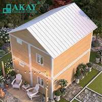 Maisons préfabriquées en conteneurs avec toit en pente, écologiques, luxueuses, miniatures, installation rapide, maison modulaire préfabriquée avec terrasse