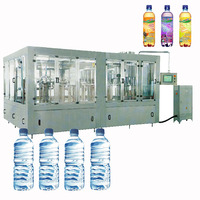 Machine de remplissage et d'embouteillage d'eau en bouteille entièrement automatique Ligne de production d'eau minérale