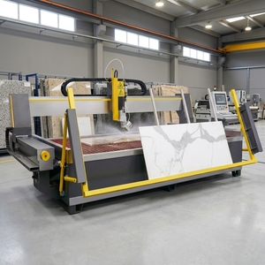 เครื่องตัดวอเตอร์เจ็ท CNC ยี่ห้อ YUANLI แบบ 5 แกน สำหรับตัดหินอ่อน ควอตซ์ แบบไร้รอยต่อ - Product Image 3