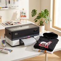 Impresora DTF Todo en Uno de 30 cm con Horno y Agitador, Cabezal Único F1080 para Impresión de Logotipos en Tela de Algodón y Poliéster