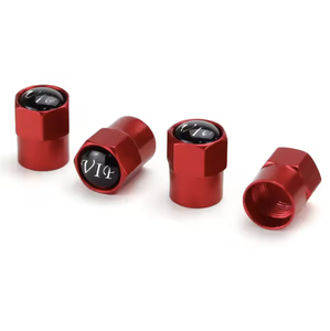 Tappi Valvola Esagonali Colorati in Acciaio Inossidabile per Cerchioni Auto Moto Bici con Logo Personalizzato Facile Installazione - Product Image 2