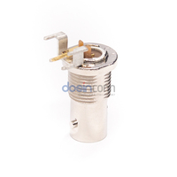 Connecteur Jack BNC Bulkhead RF 75 Ohms à Angle Droit Montage sur Circuit Imprimé
