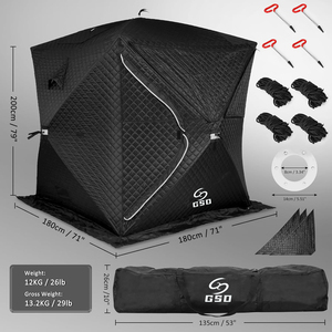 <span class=keywords><strong>Tente</strong></span> <span class=keywords><strong>de</strong></span> sauna extérieure GSD, portable, ignifuge, camping, <span class=keywords><strong>pêche</strong></span> sur glace, <span class=keywords><strong>tente</strong></span> automatique pour le camping, la cour, la salle <span class=keywords><strong>de</strong></span> sport à domicile - Product Image 3