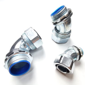 1/2 "16mm金属フレキシブルコンジットアダプタ金属エルボー45度フレキシブルコンジットコネクタ - Product Image 2