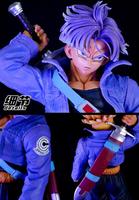 Figurine Naga Berkepala Dua 43CM Trunks DBZ Super Saiyan PVC Action Figure Mainan Anime