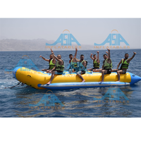 Jeux de Sport aquatique côte à côte, 12 passagers, Taxi banane gonflable, bateau de traîneau banane remorquable