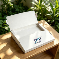 Individuell Bedruckte Umweltfreundliche Wiederverwendbare Weiße Wellpappe-Versandbox Faltbare Versandverpackung E-Commerce Express-Karton