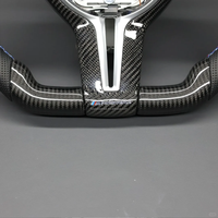 Volant de voiture en fibre de carbone avec LED, vibrations et chauffage pour BMW F10 F11 F30 F31 F34 F33 F36 F20 F21 F22 F23 M3 M6