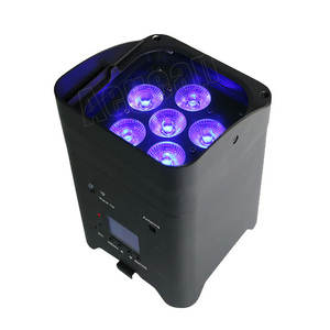 6X15W Rgbwa Uv 6En1 Projecteur LED sans fil alimenté par batterie pour DJ Disco Event - Product Image 1