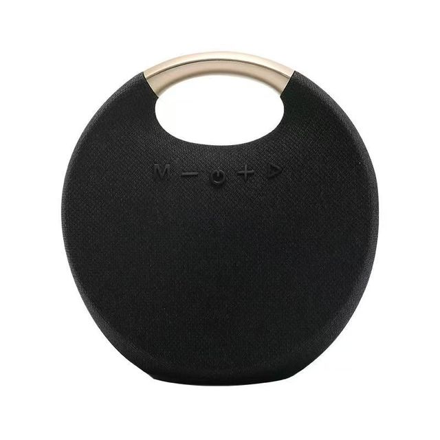Portable Wireless Mini Fabric Subwoofer Speaker 5W Heavy Bass for 5.0 5-10 Hours Playtime App Control for Travel Gift Use