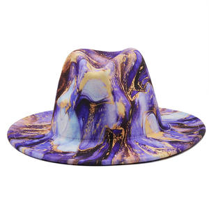 Personnalisé pas cher <span class=keywords><strong>prix</strong></span> impression laine feutre Fedora chapeaux femmes en gros <span class=keywords><strong>2022</strong></span> femme - Product Image 1