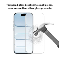 Protections d'écran en verre pour téléphones mobiles intelligents en gros pour iPhone 17, 17 Pro Max et iPhone Air