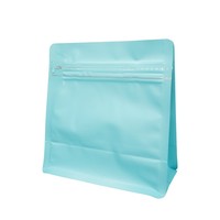 Sachet Doypack alimentaire refermable avec fermeture éclair, impression héliogravure personnalisée, en aluminium mat, pour aliments secs et snacks