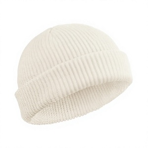 Gorro de Punto Unisex de Lujo, Color Sólido, Estilo Casual, 100% Acrílico, Transpirable, Impermeable, Bordado 3D, Cálido - Product Image 1