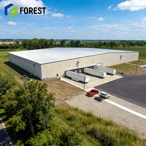 Bâtiment préfabriqué en acier écoénergétique des Philippines avec poutre en I, entrepôt métallique facile à assembler au Canada, France - Product Image 1