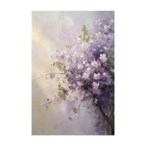 Personalización Hotel ilustraciones flor grande pintura lienzo púrpura violeta acrílico arte sala <span class=keywords><strong>de</strong></span> estar decoración <span class=keywords><strong>de</strong></span> pared arte <span class=keywords><strong>de</strong></span> pared grande - Product Image 6
